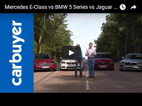 Mercedes E-Class vs BMW 5 Series vs Jaguar XF vs Volvo S90 – Carbuyer