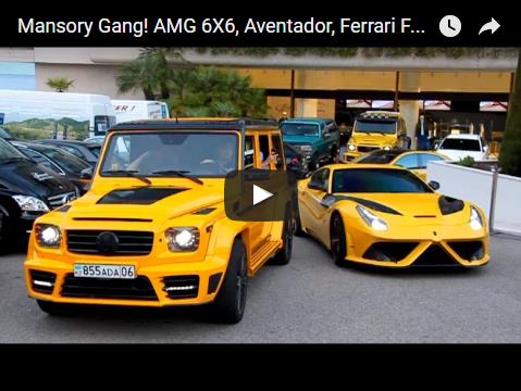 Mansory Gang! AMG 6X6, Aventador, Ferrari F12.. Sound