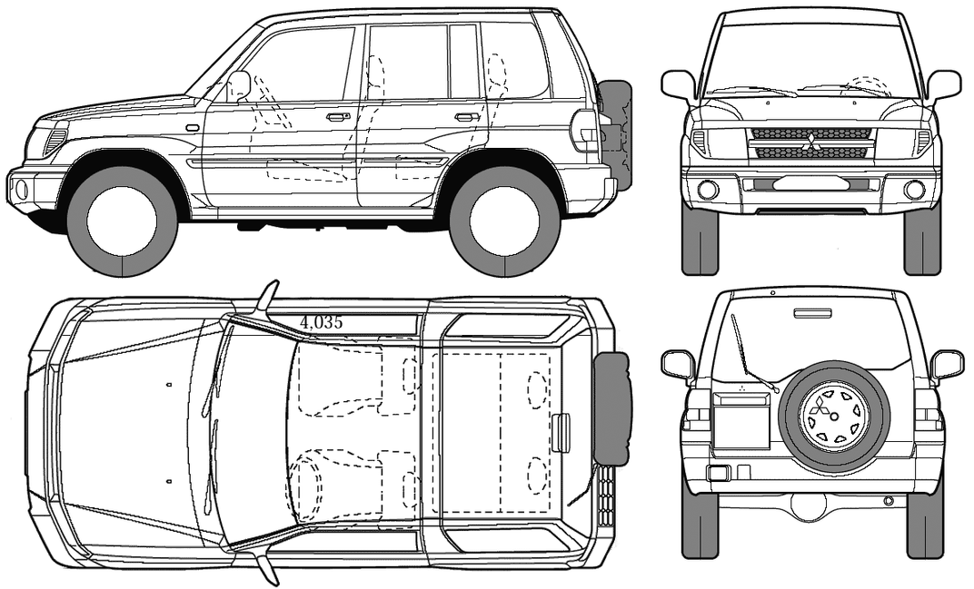 Mitsubishi Pajero Pinin #9306612