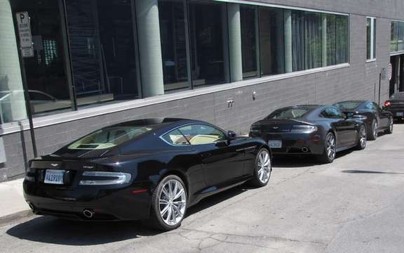 Aston Martin V8 Vantage S and Virage storm the streets of Montreal picture #8