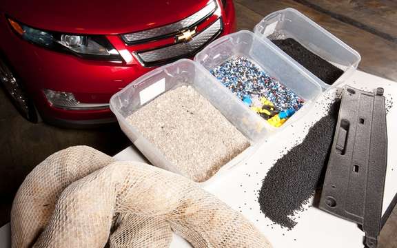 2012 Chevrolet Volt: It uses recycled components of oil from the Gulf of Mexico