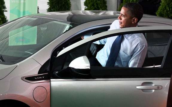 Chevrolet Volt: First contact with the president of the United States