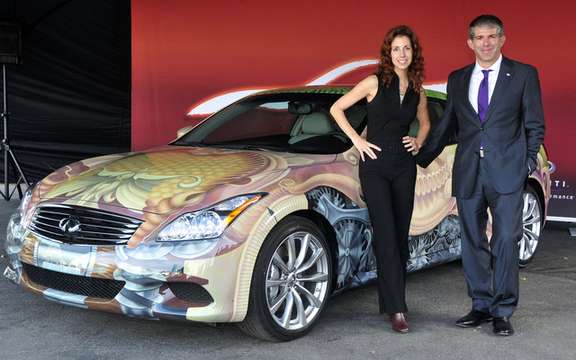 The model unveiled Infiniti G Anniversary Gala Canadian Art picture #1