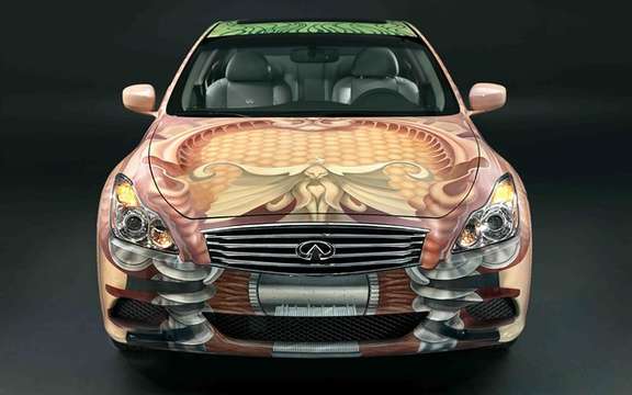 The model unveiled Infiniti G Anniversary Gala Canadian Art picture #5