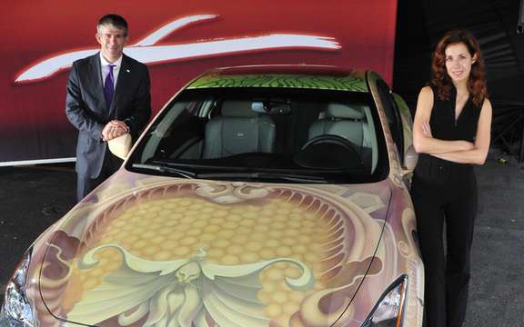 The model unveiled Infiniti G Anniversary Gala Canadian Art picture #6