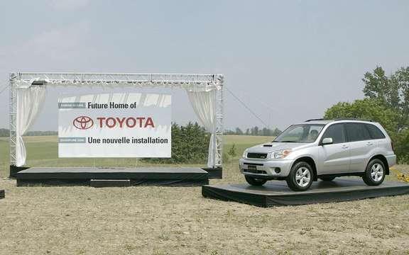 The Toyota RAV4 from now manufactured in Canada