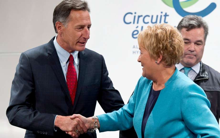 Marois announced the creation of the Corridor recharge electric Quebec Vermont