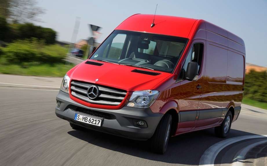 Mercedes-Benz Sprinter receives a Louis Gadreau the day of his feast