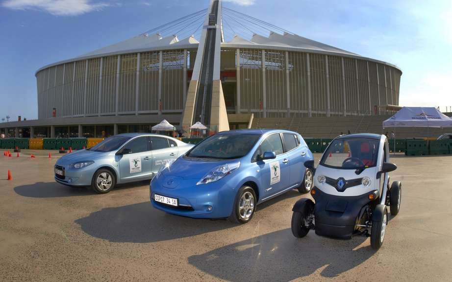 The Renault-Nissan Alliance presents its electric cars COP17 in Durban (AFSU)