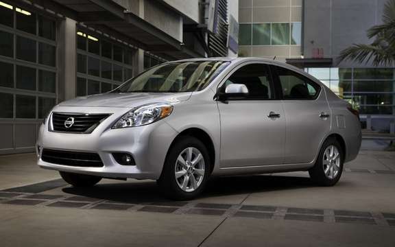 2012 Nissan Versa: From $ 11,798 in Canada