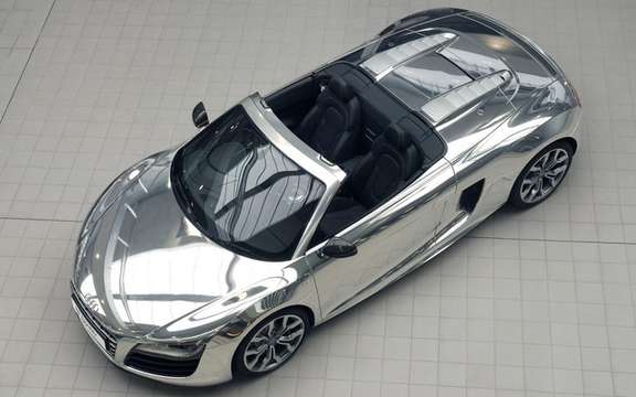 The Audi R8 Spyder Chrome will be put to auction picture #1