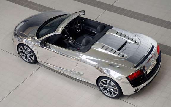 The Audi R8 Spyder Chrome will be put to auction picture #2