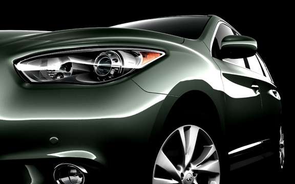 Infiniti JX Concept: Start of a long strip