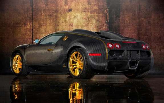 Mansory LINEA Vincero d'Oro Bugatti Veyron against a background of picture #2