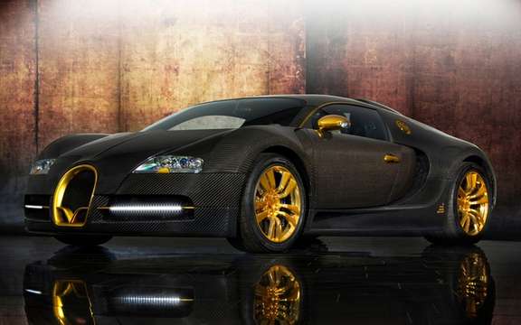 Mansory LINEA Vincero d'Oro Bugatti Veyron against a background of picture #3