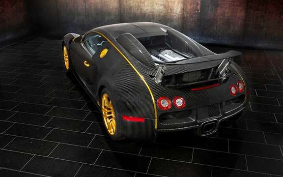 Mansory LINEA Vincero d'Oro Bugatti Veyron against a background of picture #4