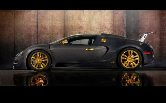 Mansory LINEA Vincero d'Oro Bugatti Veyron against a background of picture #5