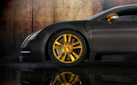 Mansory LINEA Vincero d'Oro Bugatti Veyron against a background of picture #6