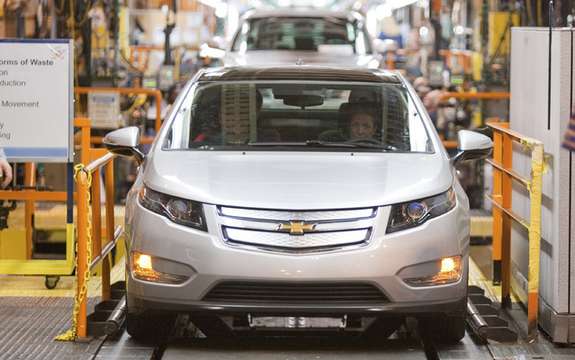 The first Chevrolet Volt pre-production produced