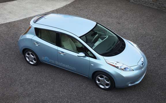 The Nissan LEAF made its Canadian entry in Vancouver