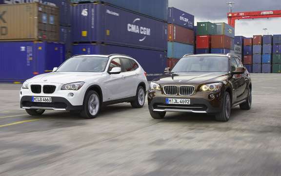 The new BMW X1 in its livery North-American