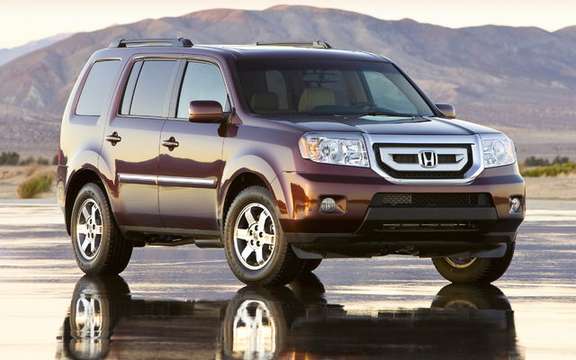 The 2009 Honda Pilot gets ratings the highest possible safety picture #1