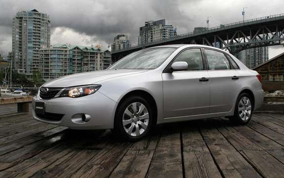 Subaru Canada announces pricing for the 2009 Impreza range