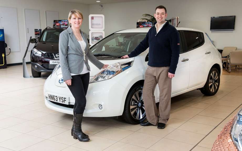 Nissan LEAF: it can supply the office and home