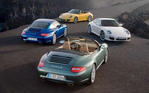 Porsche 911, the emanations of CO2 is reduced