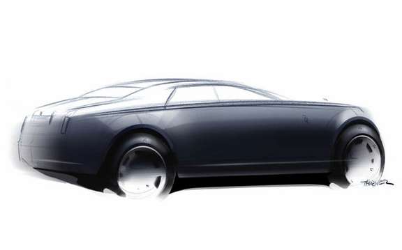 The manufacturer Rolls-Royce unveiled the first sketch of its RR4 picture #1