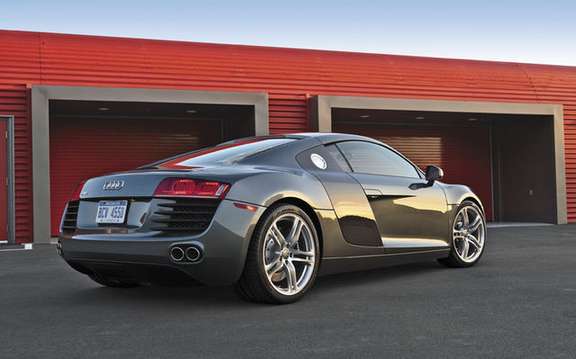 Audi R8 car chosen the most efficient and best model of the year 2008