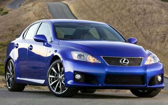 A large sports sedan Lexus IS-F 2008