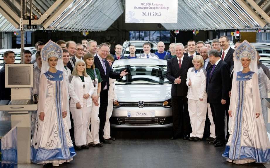 Volkswagen produced 700,000 vehicles in Kaluga