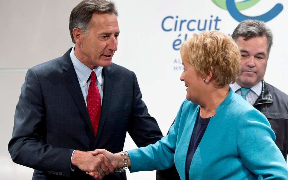 Marois announced the creation of the Corridor recharge electric Quebec Vermont picture #1