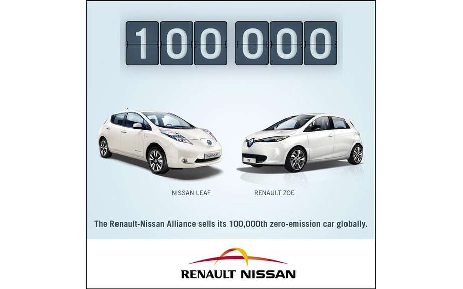 Renault-Nissan sold 100,000 cars Zero-Emission