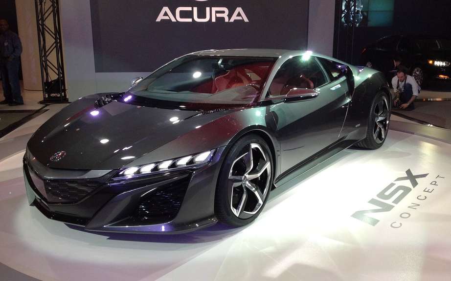 Acura NSX: the prototype unveiled at Mid-Ohio Raceway before the Honda Indy 200 IndyCar