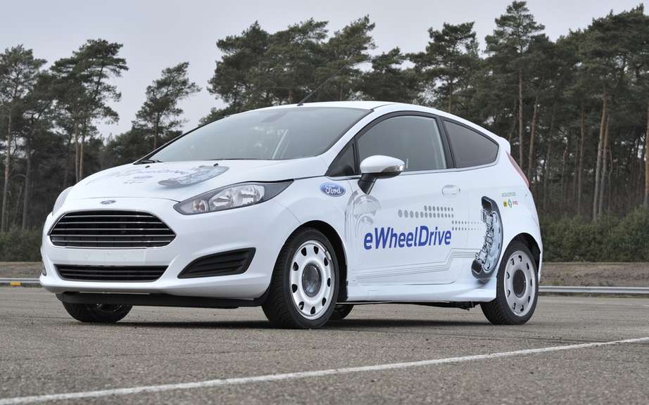 Ford Fiesta eWheelDrive: the prototype-wheel motor