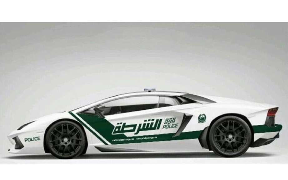 Lamborghini Aventador for the police to Dubai picture #8
