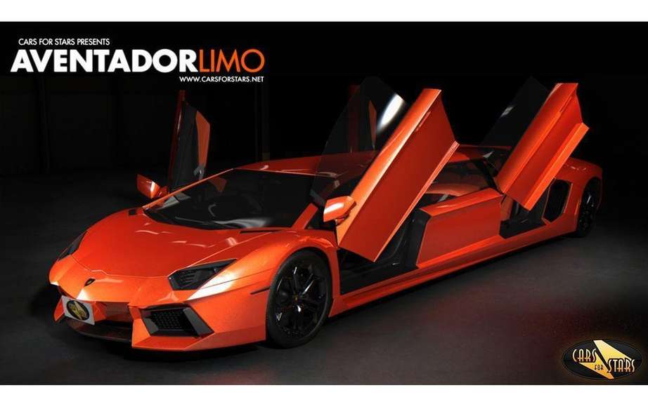 Lamborghini Aventador converted into limousine picture #1