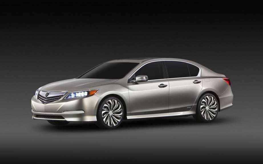 Acura RLX 2014 series of the model unveiled in Los Angeles
