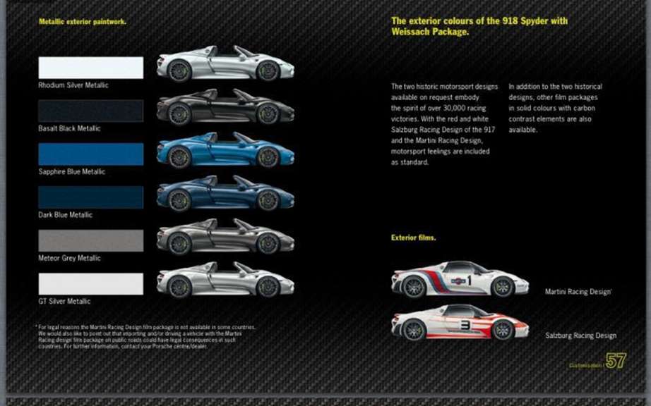 Porsche 918 Spyder: The brochure can be found on the Net picture #8