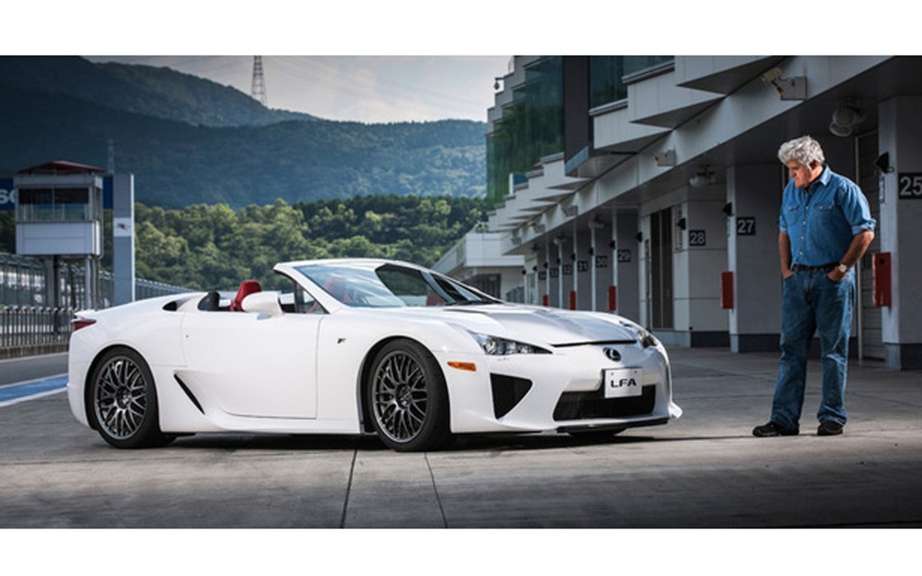 Lexus LFA Spyder with Jay Leno behind the wheel