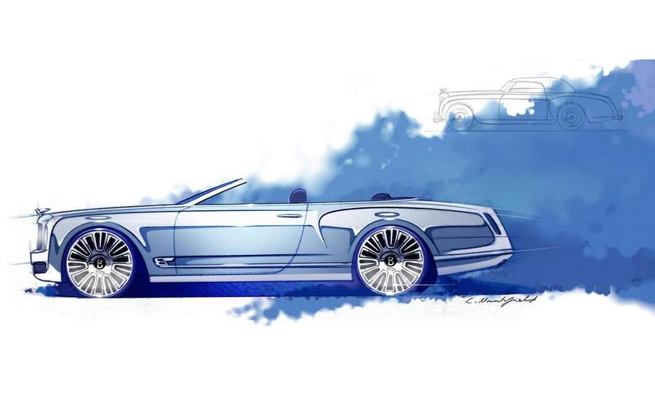 Bentley Mulsanne Convertible Concept: sketches reveal