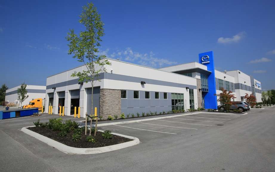 Mazda is increasing its presence in Canada with the opening of a new distribution center piece