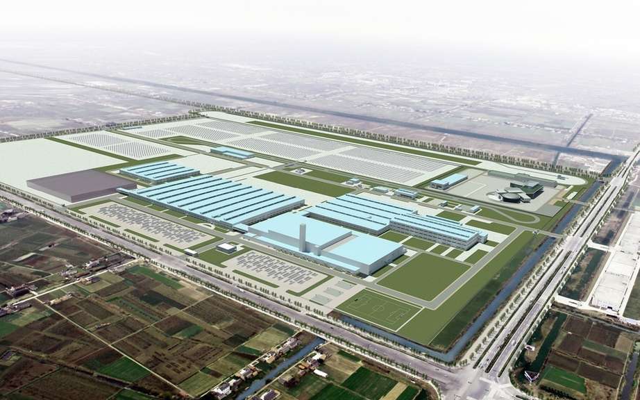 Kia began building a third factory in China