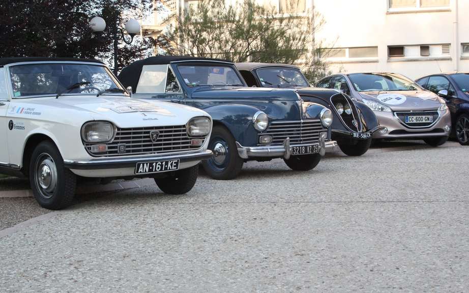 Peugeot Rallye des Princesses and a meeting of auto passionate collector