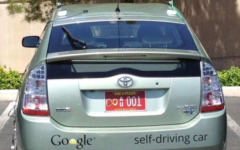 Google registers his car driving autonomous