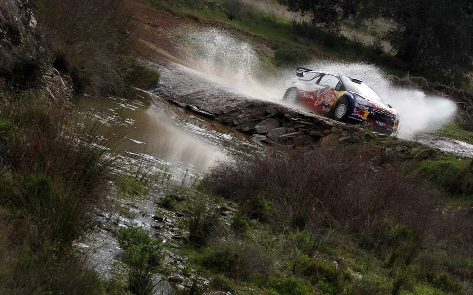 The first WRC victory of Mikko Hirvonen at Citroen in suspension