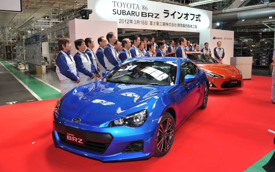 Subaru BRZ, Toyota GT86 and Scion FR-S: Subaru assembled