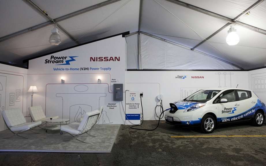 For the first time in Canada, Nissan Canada and PowerStream proceed with the demonstration of the system to recharge the Nissan LEAF based on the exchange of energy between the vehicle and the house picture #2